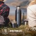 Stanley Classic Legendary Thermos Bottle, 1 L, Keeps Hot or Cold for 24 Hours, Stainless Steel Thermos Flask, BPA-Free, Dishwasher Safe, Nightfall