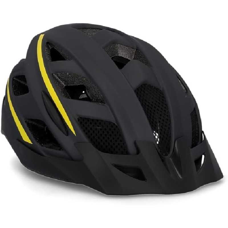 Fischer Erwachsene Fahrradhelm, Radhelm, Cityhelm Urban, S/M oder L/XL, mit beleuchtetem Innenring-System