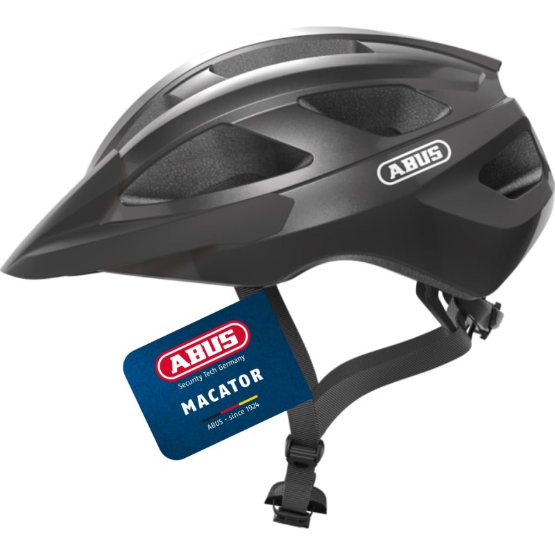 ABUS Macator Road Bike Helmet – Sporty Bicycle Helmet for Beginners – Also Suitable for Plaited Hair – for Men and Women