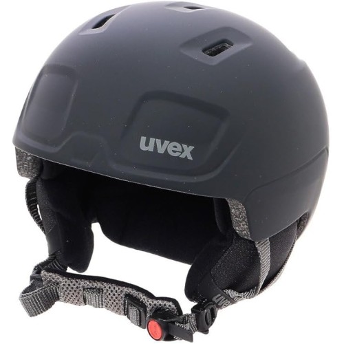 uvex Unisex Youth Heyya Pro Ski Helmet, Black Matt, 54-58 cm