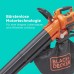 Black+Decker Cordless Leaf Vacuum / Leaf Blower with Shredder, BCBLV3625L1 (45 L Collection Bag, Brushless Motor, 210 km/h Air Speed and High Suction Power, 36 V, incl. Battery and Charger), Orange/Black