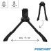Fischer Jumbo Two-Legged Stand, Bicycle Stand Suitable for Bicycles from 27-28 Inches, Suitable for E-Bikes, Transport Bikes, Tandem and Bicycles, Load Capacity 80 kg, Black