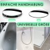 Kitchen Helpis® 2 universal bath plugs, diameter 72 mm, rust-free and high-gloss chrome-plated, 100% leak-proof thanks to precise double seal, plug for all standard bathtubs as height adjustable