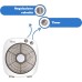 ARDES - Portable Table or Floor Fan with 6 Blades and 3 Intensity Levels and 360 Degree Rotation, Floor Fan Box Floor AR5B24, White