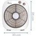 ARDES - Portable Table or Floor Fan with 6 Blades and 3 Intensity Levels and 360 Degree Rotation, Floor Fan Box Floor AR5B24, White