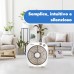 ARDES - Portable Table or Floor Fan with 6 Blades and 3 Intensity Levels and 360 Degree Rotation, Floor Fan Box Floor AR5B24, White