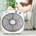 ARDES - Portable Table or Floor Fan with 6 Blades and 3 Intensity Levels and 360 Degree Rotation, Floor Fan Box Floor AR5B24, White
