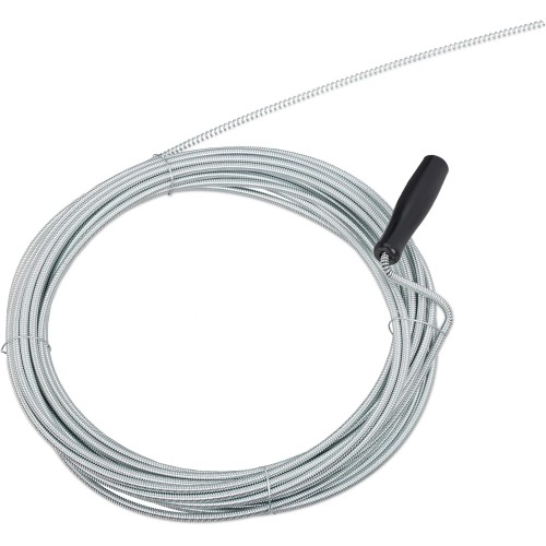 Relaxdays Pipe Cleaning Spiral 10 m Mechanical Pipe Cleaning Drain Spiral Toilet Shower Sink Diameter 5 mm Silver