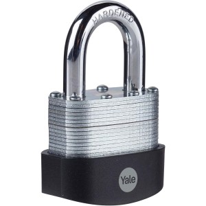 Yale - Y125B/50/129/1 hoher Sicherheit 50 mm laminierTEr Stahlhülle - offener Häfenstahlhäfen - 3 Tasten