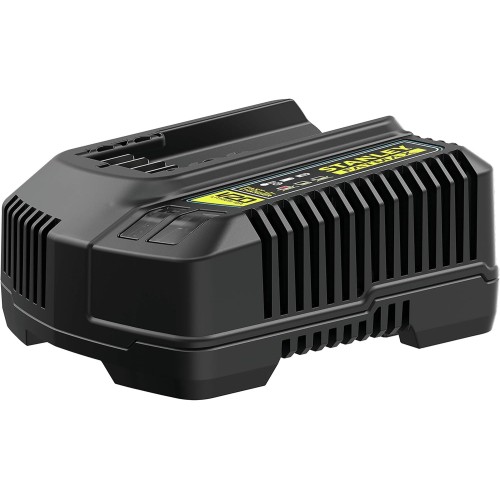 Stanley FatMax 18V Fast Charger SFMCB14 (4A Charging Current for Fast Charging, Can be Used for All Stanley FatMax 18 Volt V20 Series Batteries, with LED Charge Status Indicator with 4 Display Modes)