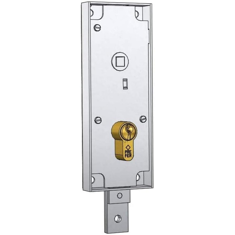 Евро профилен цилиндър 60 мм колесна база, гаражна брава