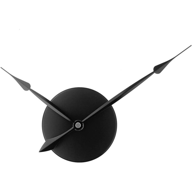 Timelike 3D Clock Hands DIY Large Clock Movement Mechanism 3D Wall Clocks Quartz Clock Accessories for Home Art Decoration Black 23.5x31.5cm