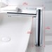 IBERGRIF Bathroom Tap, Tall Washbasin Tap (Tap with High Spout 229 mm and 360° Rotatable), Mixer Tap with 50 cm Cold/Hot Water Connection, Tap for Sink, Bathroom, Brass Chrome
