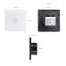 Maclean MCE touch light switch, wall switch, glass switch with colour changing LED backlight, built-in switch, 85 x 85 mm