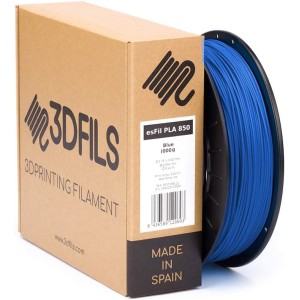 3DFILS - PLA Filament for 3D Printing esFil PLA Ingeo 3D850: 1.75 mm, 1 kg, Electric Blue