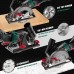 Hychika 750 W Circular Saw 3500U with 6 Saw Blades Laser Guide Cutting Depth 90 ° 48 mm / 45°: 32 mm Mini Circular Saw for Wood Soft Metal Tiles and Plastic
