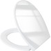 Pipishell Toilet Seat with Soft-Close Mechanism, Quick Release Function for Easy Cleaning