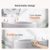 Pipishell Toilet Seat with Soft-Close Mechanism, Quick Release Function for Easy Cleaning