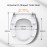 Pipishell Toilet Seat with Soft-Close Mechanism, Quick Release Function for Easy Cleaning