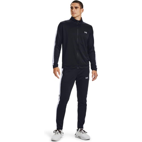 Under Armour Mens Rival Knit Tracksuit Black/Ether Blue