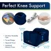 Physician Developed Knee Pillow - Physician Written Manual Included - Medical Memory Foam Wedge for Side Sleepers, Sciatica, Lower Back Pain - Leg Pillow for Side Sleepers