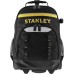 STANLEY STST83307-1 Work Backpack Tool Backpack with Telescopic Handle and Wheels (15 kg Load Capacity, 600 Denier for High Tear Resistance, Removable Organiser, Plastic Feet)