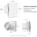 Bosch bathroom ventilator Fan 1500 W 100 - for ventilation in the bathroom and toilet against moisture and mold - white, 100 mm diameter