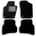 VW Polo 6R 2009-2016 Fix Oval Tailored Floor Mats Non Slip PVC Heel Protectors