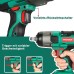 Hychika 350 N·m Impact Wrench with 4.0 Ah 18 V Battery, 3000 IPM Impact Frequency, 3 Pieces Sockets for 17/19/21 mm, Adapter for 10 mm Mandrel and Storage Box for Wheel Bolts
