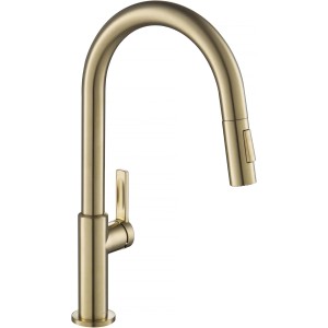 Kraus KPF-2820SFACB Oletto Single Lever Kitchen Tap 17 Inch Antique Champagne Bronze