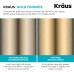 Kraus KPF-2820SFACB Oletto Едноръкохватка за кухня 17 инча Античен шампанско бронз