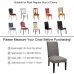 Junyito Chair Covers, Set of 4 / 6 Elastic Chair Covers, Universal Stretch Chair Covers Stretch for Dining Room Chairs 9Thick Velvet B-Black, 4 Pieces)