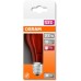 OSRAM Decorative LED Lamp Décor with E27 Socket, Red, 3000 K, 2.50 W, Replacement for 15 W Bulb, Clear, LED Star Deco Classic A