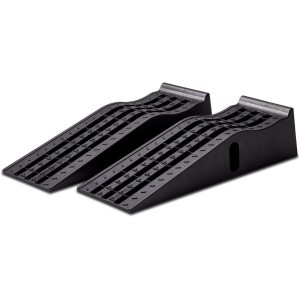 Cartrend 10639 Car Access Ramp Set, 3 Tonnes, Up to 235 mm Lifting Platform, Car Ramp, Ramp Loading Platform with Overrun Protection, Pack of 2