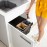 Relaxdays Built-In Rubbish Bin, 4-Way, Pull-Out Kitchen Bin for Base Cabinet, 4 x 8 Litres, 35.1 x 34.3 x 48 cm, Black