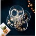 YAIHE 3 4 5 Tier Acrylic 360 Degree Rotating Jewelry Makeup Storage Box for Earrings Necklace Rings