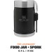 Stanley Classic Legendary Thermal Food Container with Spork, 400 ml, Stainless Steel Container to Keep Food Hot or Cold for 7 Hours, BPA-Free, Dishwasher-Safe, Matte Black