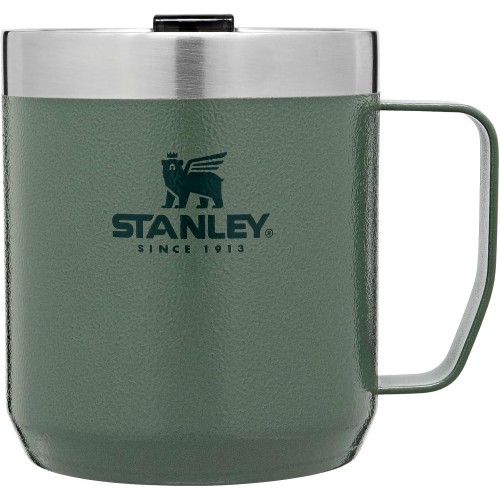 Stanley Classic Legendary Camp Mug Thermal Mug, 354 ml, Keeps Hot for 1.5 Hours - Cold for 3 Hours, BPA-Free, Dishwasher Safe, Stainless Steel Coffee Mug To Go, Green