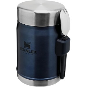 Stanley Classic Legendary Thermal Food Container with Spork, 400 ml, Stainless Steel Container to Keep Food Hot or Cold for 7 Hours, BPA-Free, Dishwasher-Safe, Nightfall