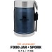 Stanley Classic Legendary Thermal Food Container with Spork, 400 ml, Stainless Steel Container to Keep Food Hot or Cold for 7 Hours, BPA-Free, Dishwasher-Safe, Nightfall