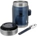 Stanley Classic Legendary Thermal Food Container with Spork, 400 ml, Stainless Steel Container to Keep Food Hot or Cold for 7 Hours, BPA-Free, Dishwasher-Safe, Nightfall