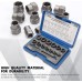 CCLIFE 15-Piece 3/8 Inch Cr-Mo Special Socket Wrench Insert Left Extractor Screw Extractor Nut Remover 8-19 mm Turbo Nuts