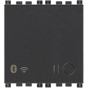 Vimar 19597 Gateway WiFi, Bluetooth Wireless Technology 4.2 WLAN, RGB LED, Power Supply 100-240 V 50/60 Hz, 2 Modules, Arké Series, Grey