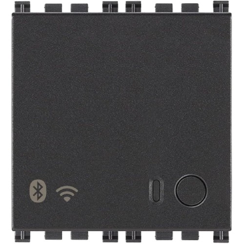 Vimar 19597 Gateway WiFi, Bluetooth Wireless Technology 4.2 WLAN, RGB LED, Power Supply 100-240 V 50/60 Hz, 2 Modules, Arké Series, Grey