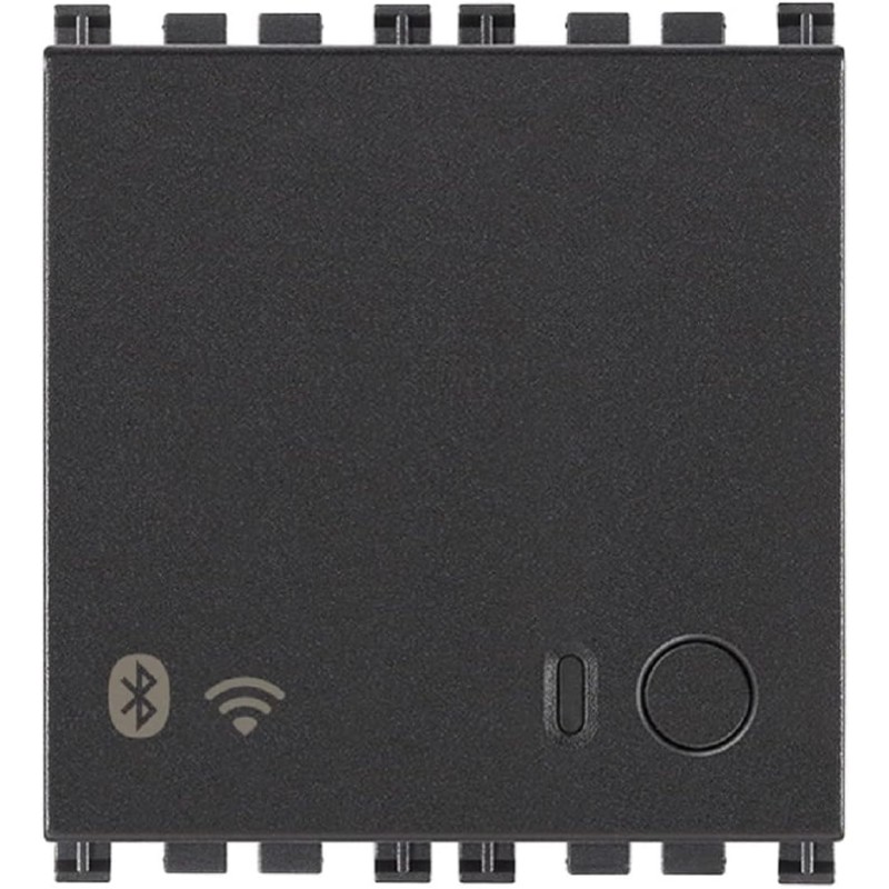 Vimar 19597 Gateway WiFi, Bluetooth Wireless Technology 4.2 WLAN, RGB LED, Power Supply 100-240 V 50/60 Hz, 2 Modules, Arké Series, Grey