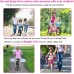 pwsap Bicycle Stabilisers for Children's Bike, Auxiliary Wheels for Children, Adjustable Children's Stabilisers, Universal Bike Training Wheels for 12 14 16 18 20 (Pink)