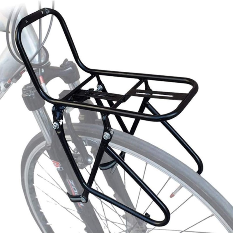 Bicycle Pannier Rack Front 15 kg Load Bicycle Carrier Brake Frame Mountain Bike with 2 Installation Methods Can Carry Pannier Rack Bag/Bicycle Basket/Tent/Sleeping Bag