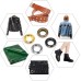 Gasea Set of 100 10 mm Colourful Eyelets with Washer Eyelets Set with 3 Mounting Materials for Repairing and Crafting Shoes, Bags, Clothing, Leather Silver + Black + Bronze + Gold