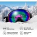 Odoland Ski Helmet and Ski Goggles Set, Snowboard Helmet with Snowboard Goggles for Men and Women, UV 400 Protection, Wind Resistance, for Skiing and Mountaineering