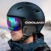Odoland Ski Helmet and Ski Goggles Set, Snowboard Helmet with Snowboard Goggles for Men and Women, UV 400 Protection, Wind Resistance, for Skiing and Mountaineering